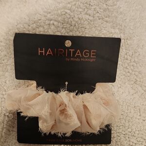 Hairitage Cream Raw Edge Scrunchie